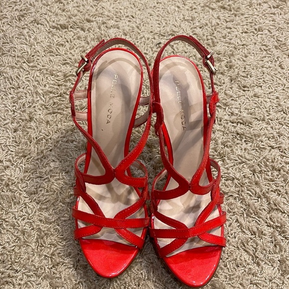Pelle Moda Shoes - Pelle Moda Heels/ Red/7.5